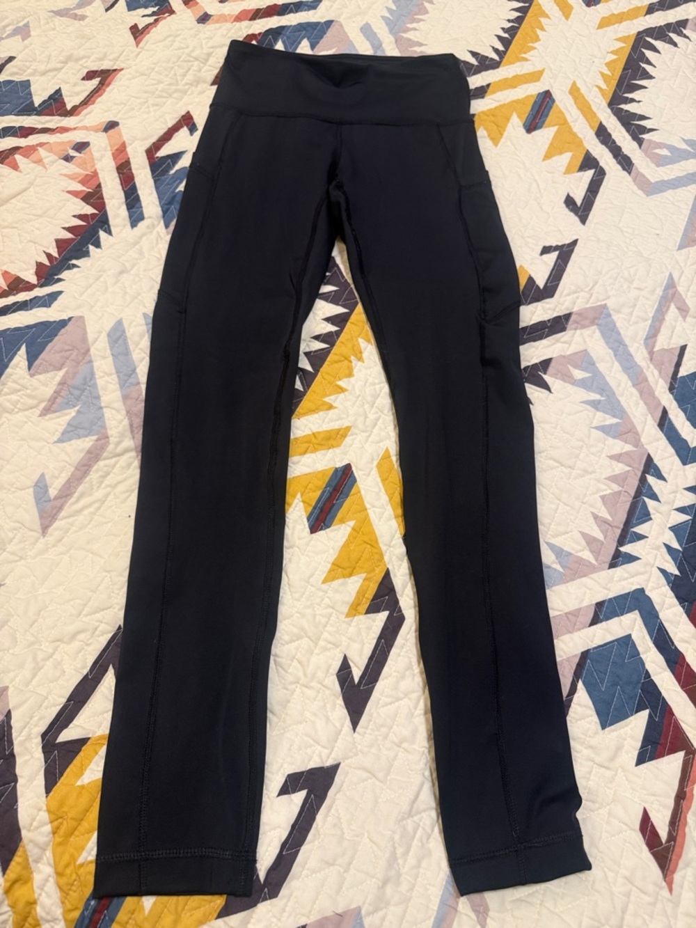 90 Degree By Reflex Black High-Waist Leggings with Side Pockets